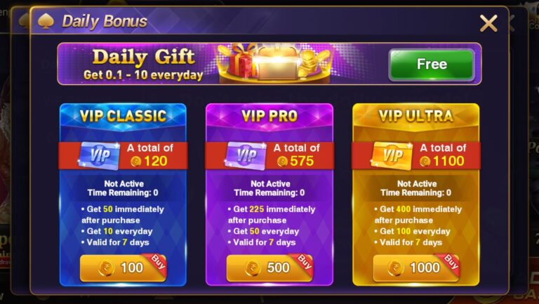 Daily Card Bonus System In HappyAce Casino Game