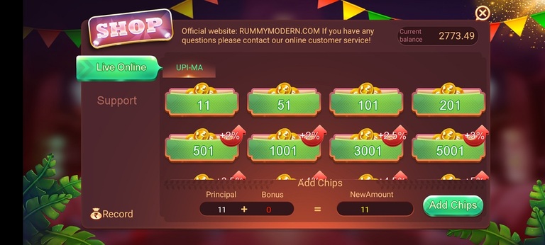 How To Add Cash Modern Rummy Apk