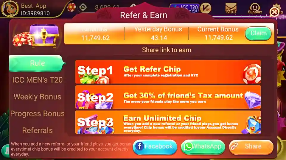 Rummy Loot Game Refer Earn