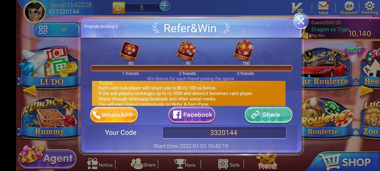 How To Refer & Earn Teen Patti Party Game