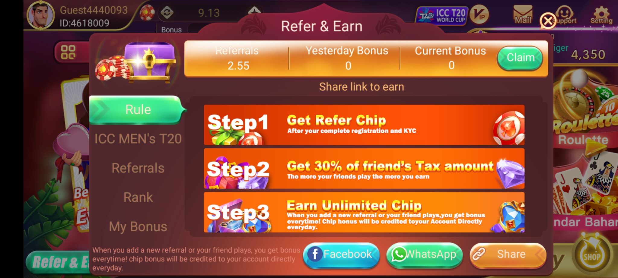 Yono Teen Patti Refer And Earn