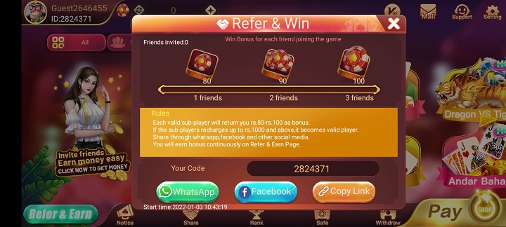 Yono Teen Patti Refer And Win