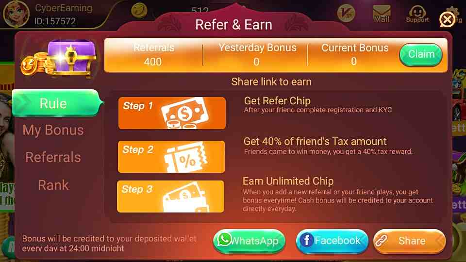 Rummy Rich Refer Earn