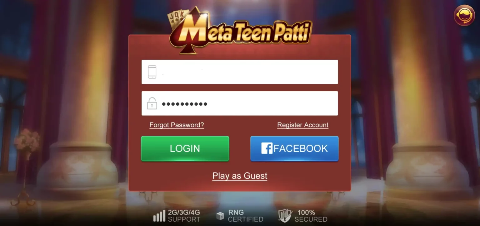 Meta Teen Patti App Login